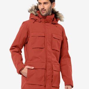 GLACIER CANYON PARKA - intense rust