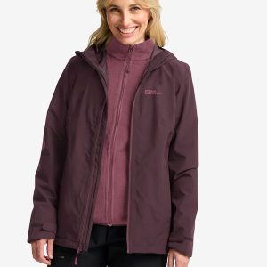 MOONRISE 3IN1 JKT W - amaranth