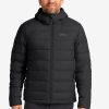 ATHER DOWN HOODY M RDS - black