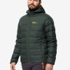 ATHER DOWN HOODY M RDS - black olive / firefly