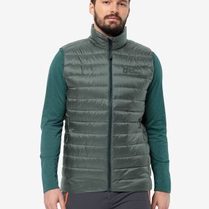 PILVI DOWN VEST M RDS - Hedge Green