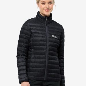 PILVI DOWN JKT W RDS - black