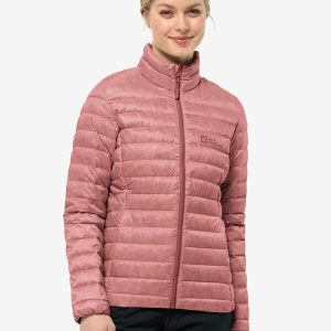 PILVI DOWN JKT W RDS - mineral red