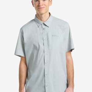 NORBO S|S SHIRT M - Cool Grey Check