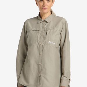 BARRIER LS SHIRT W - stone
