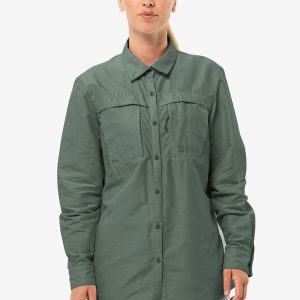 BARRIER LS SHIRT W - Hedge Green