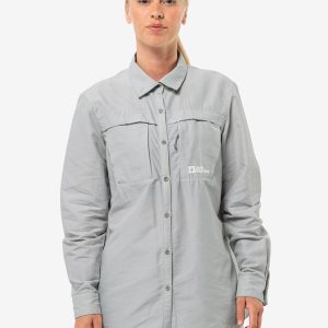 BARRIER LS SHIRT W - Cool Grey