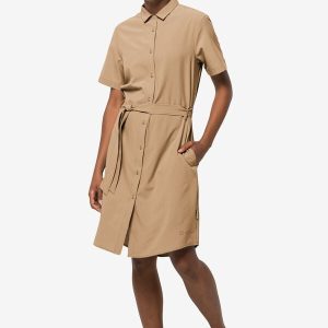 HOLIDAY MIDI DRESS - sand storm