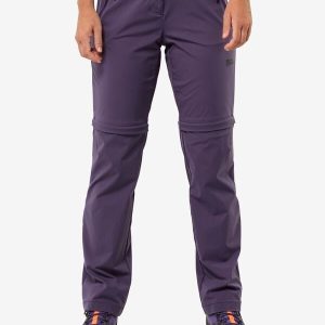 GLASTAL ZIP OFF PANTS W - Dark Grape
