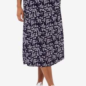 SOMMERWIESE SKIRT - Leaves Night Blue