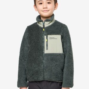 ICE CURL JACKET K - slate green / mint leaf