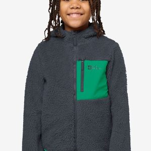 ICE CURL HOOD JACKET K - phantom / green