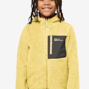 ICE CURL HOOD JACKET K - lemon ice