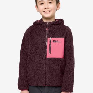 ICE CURL HOOD JACKET K - boysenberry/pink