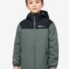 SNOWCURL 3IN1 JACKET K - slate green/black