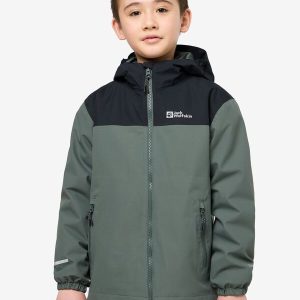 SNOWCURL 3IN1 JACKET K - slate green/black