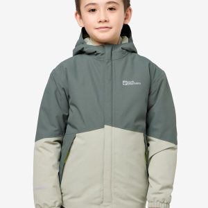 BLOCKY JACKET K - slate green / mint leaf