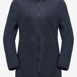 HIGH CURL COAT W - night blue