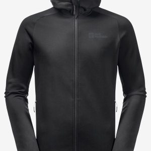 BAISELBERG HOODED FZ M - black