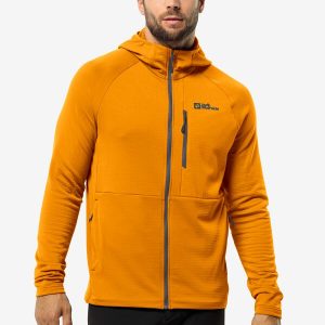 KOLBENBERG HOODED FZ M - safflower
