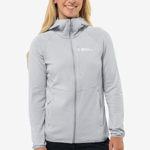 KOLBENBERG HOODED FZ W - Cool Grey