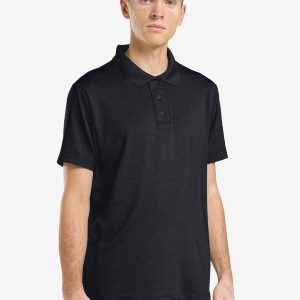 TRAVEL POLO M - dark navy heather