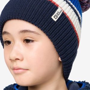POMPOM BEANIE KIDS - night blue