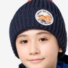 POMPOM BADGE BEANIE K - night blue