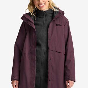 BAYLIGHT 3IN1 COAT W - amaranth