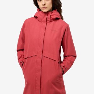 BAYLIGHT 3IN1 COAT W - red coral