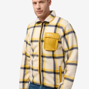 FELSLICHT CHECK JKT M - panna cotta