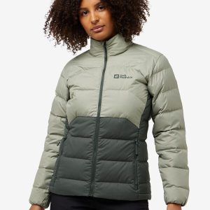 ATHER DOWN JKT W RDS - slate green