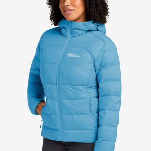 ATHER DOWN HOODY W RDS - Sky Blue
