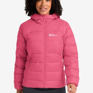 ATHER DOWN HOODY W RDS - bubblegum