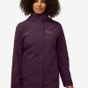 ROTWAND 3IN1 JKT W - midnight plum