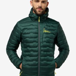 PASSAMANI DOWN HOODY M RDS - black olive