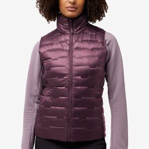 PASSAMANI DOWN VEST W RDS - amaranth