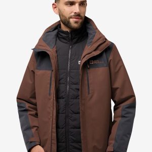 JASPER 3IN1 JKT M - hot choc