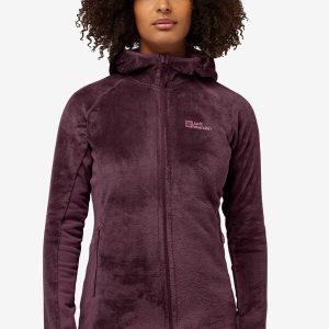 ROTWAND HOODED FZ W - amaranth