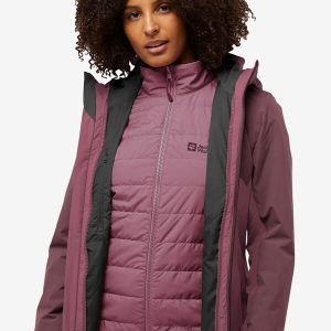 HUNBERG 3IN1 JKT W - raisin