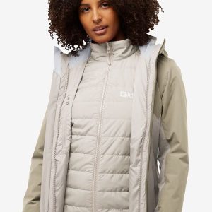 HUNBERG 3IN1 JKT W - pale sand