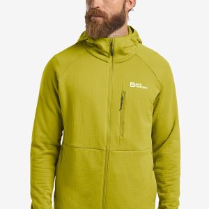 KOLBENBERG HOODED FZ M - chartreuse