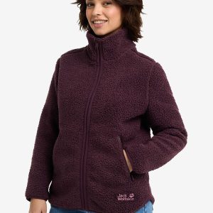 HIGH CURL JKT W - amaranth