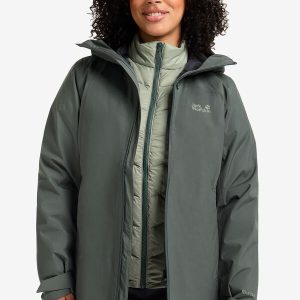 ICECAPE 3IN1 DOWN JKT W RDS - slate green