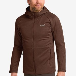 PEAK DISTRICT HOODED FZ M - hot choc