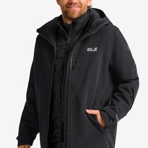 FLOWLINE 3IN1 JKT M - black