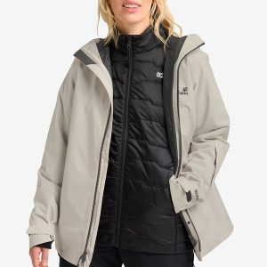 FLOWLINE 3IN1 JKT W - pale sand